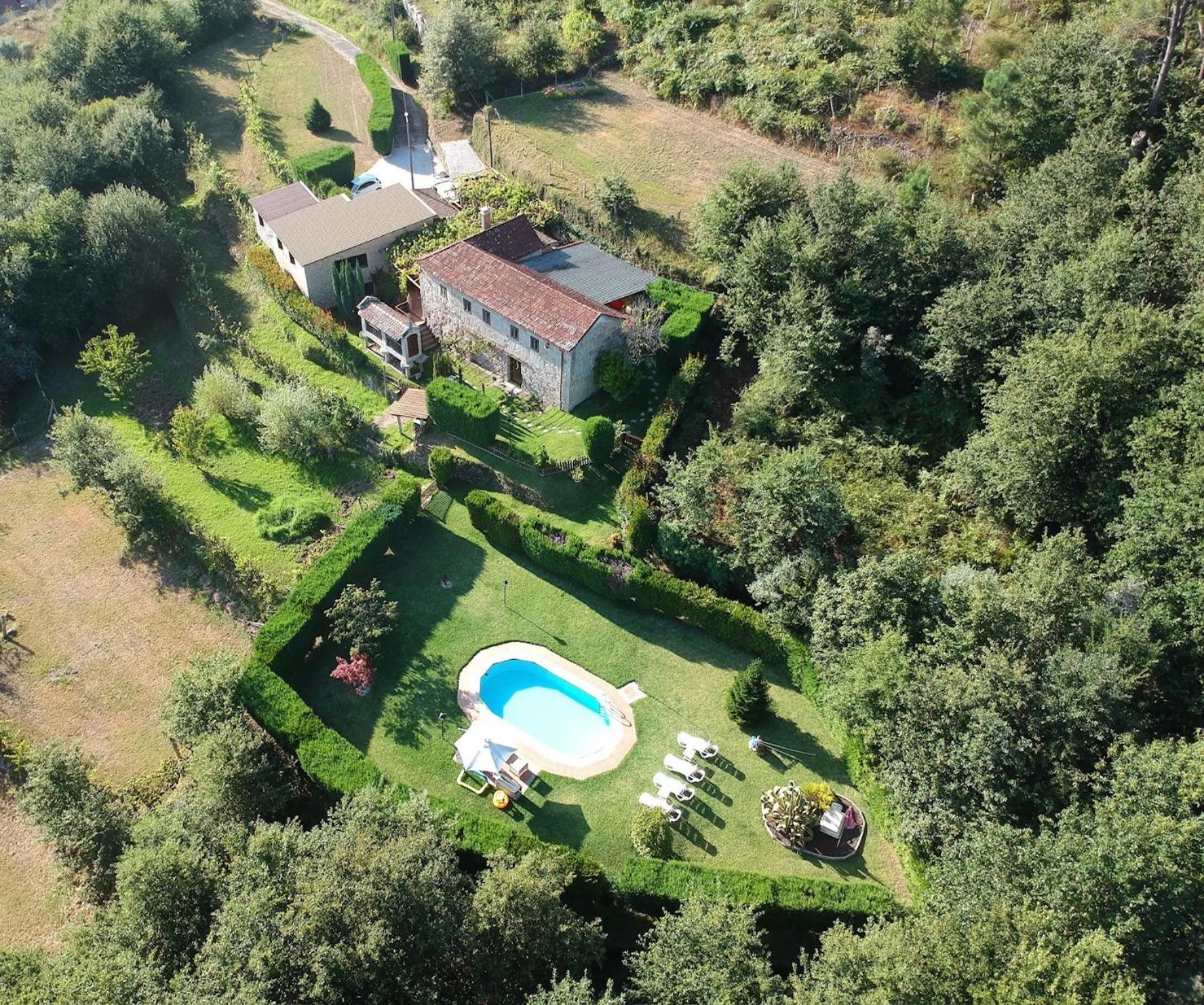 Casa Rural O Carballo Da Pedra La Caniza Exterior foto